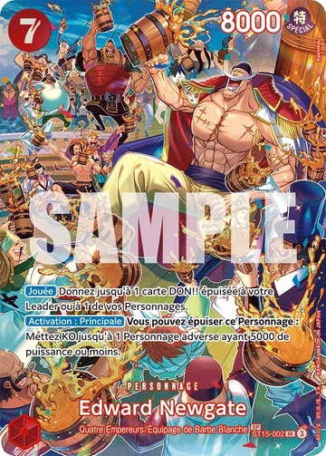 Carte One Piece Edward Newgate ST15-002 - Sang Royal