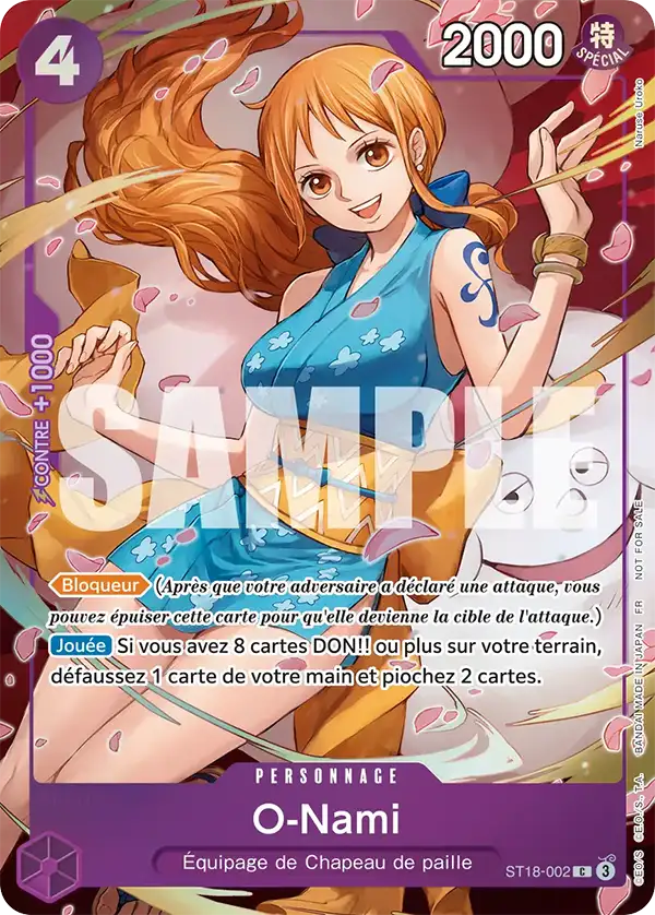 Carte One Piece ST18-002 O-Nami | LorenZone