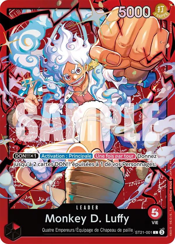 Carte One Piece ST21-001 Monkey D. Luffy | LorenZone
