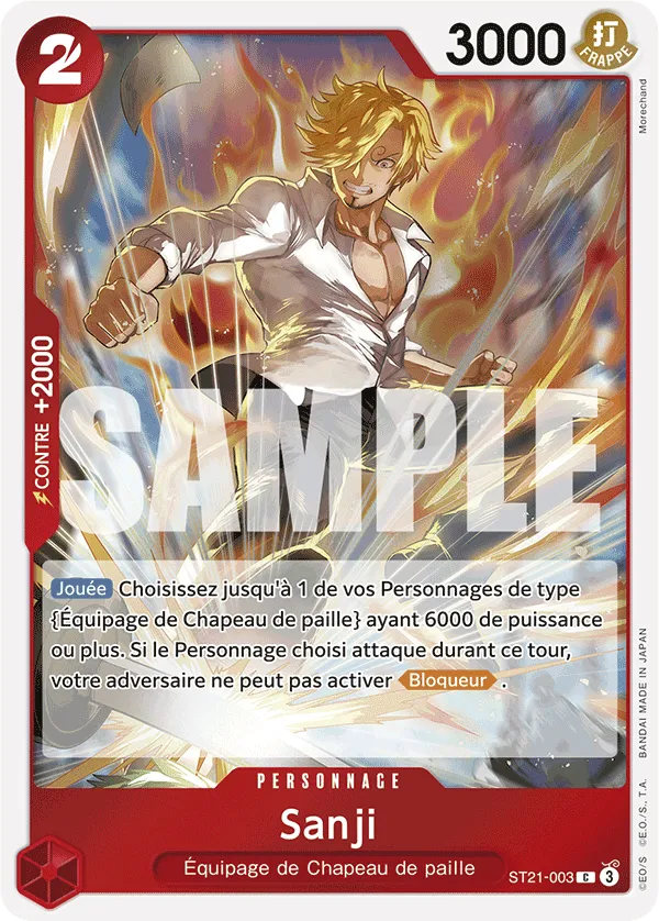 Carte One Piece ST21-003 Sanji V1 | LorenZone