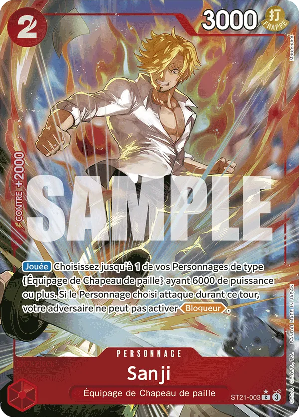 Carte One Piece ST21-003 Sanji V2 | LorenZone