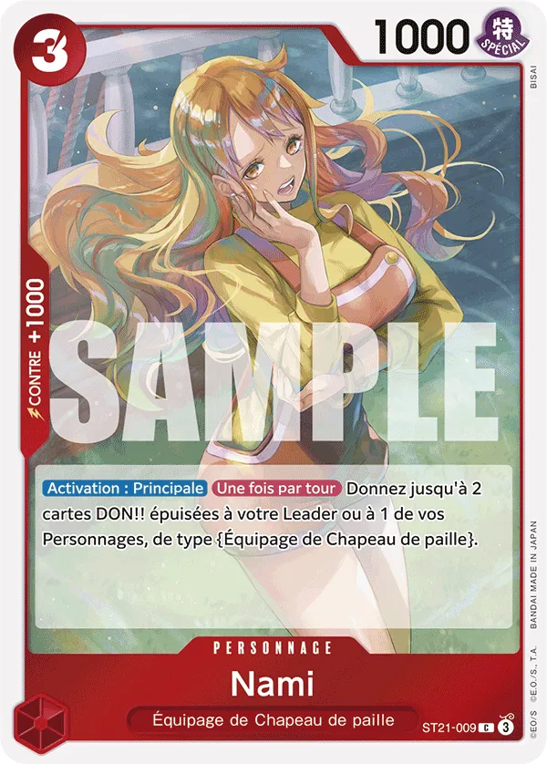 Carte One Piece ST21-009 Nami V1 | LorenZone