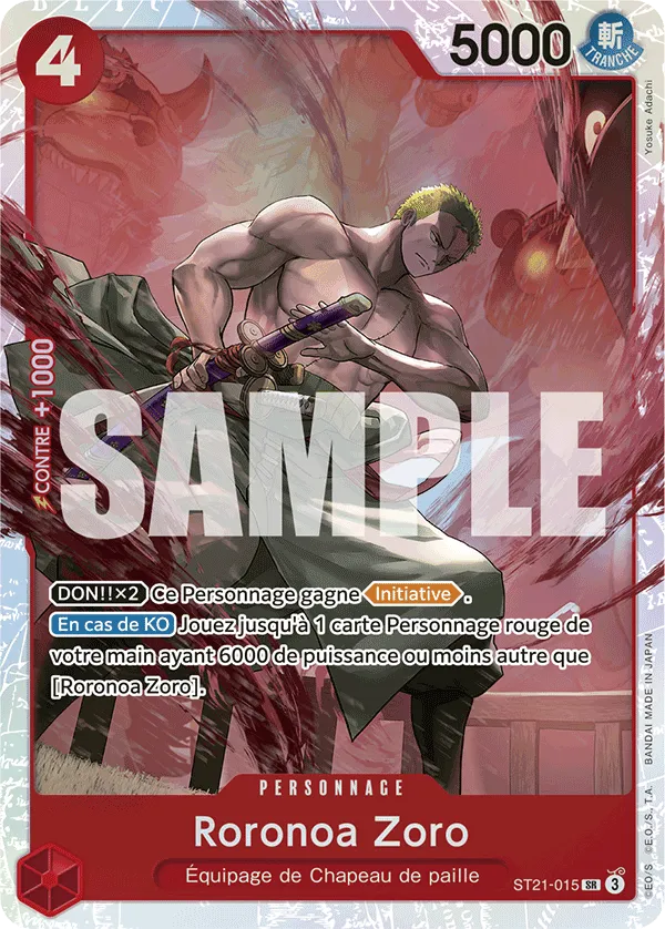 Carte One Piece ST21-015 Roronoa Zoro V1 | LorenZone