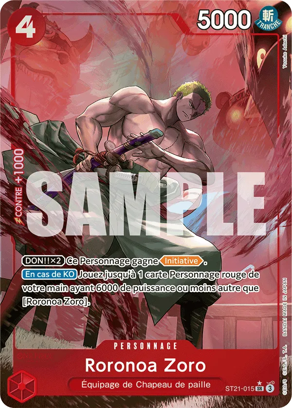 Carte One Piece ST21-015 Roronoa Zoro V2 | LorenZone