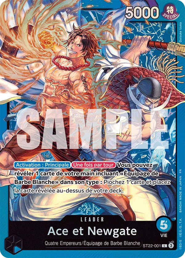 Carte One Piece ST22-001 Ace et Newgate V1 | LorenZone