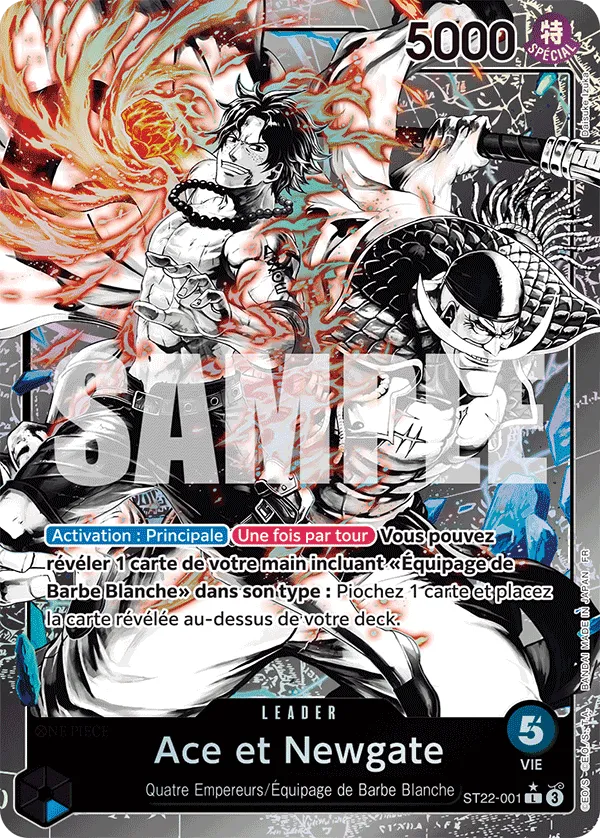 Carte One Piece ST22-001 Ace et Newgate V2 | LorenZone