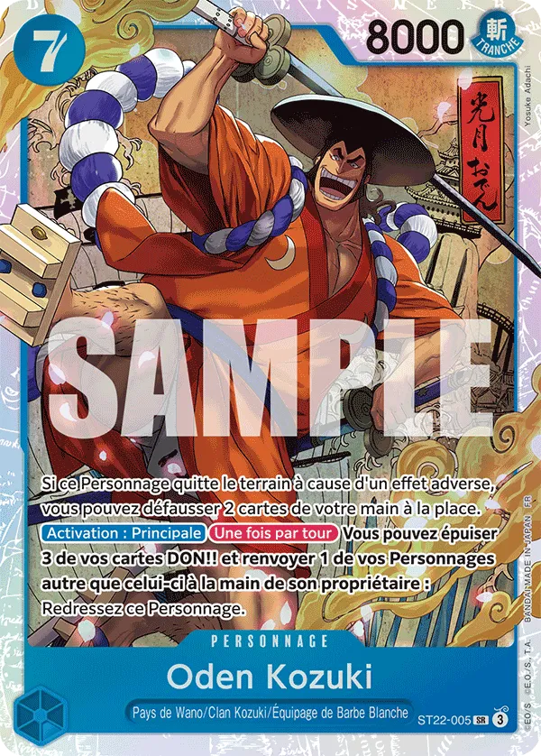 Carte One Piece ST22-005 Oden Kozuki V1 | LorenZone