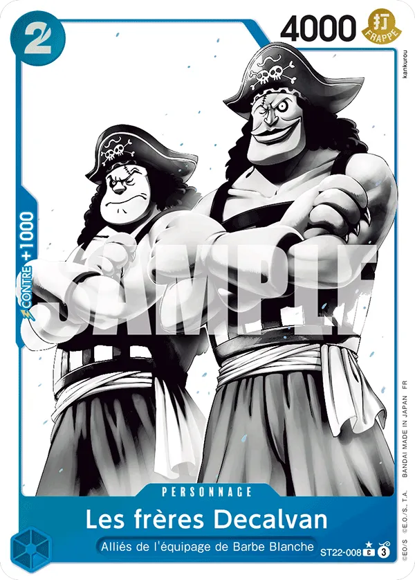 Carte One Piece ST22-008 Les frères Decalvan V2 | LorenZone
