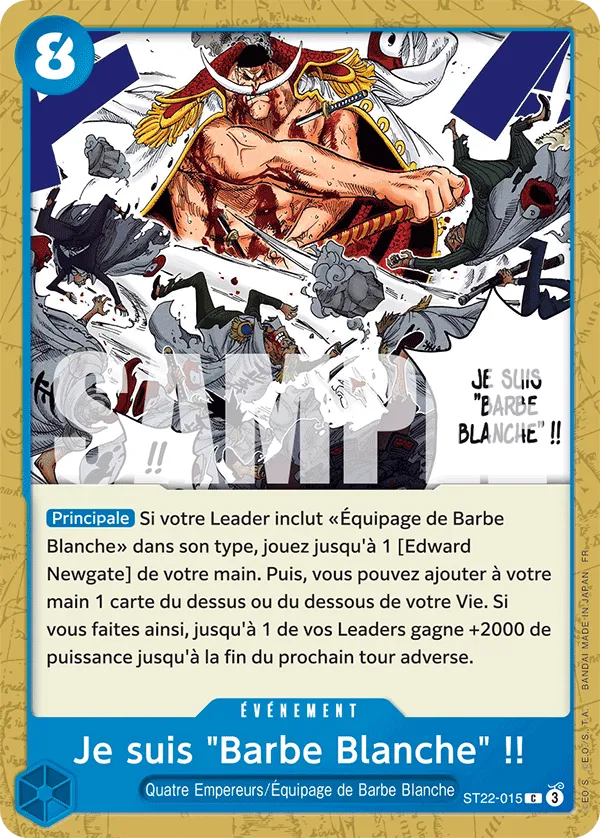 Carte One Piece ST22-015 Je suis "Barbe Blanche" !! | LorenZone