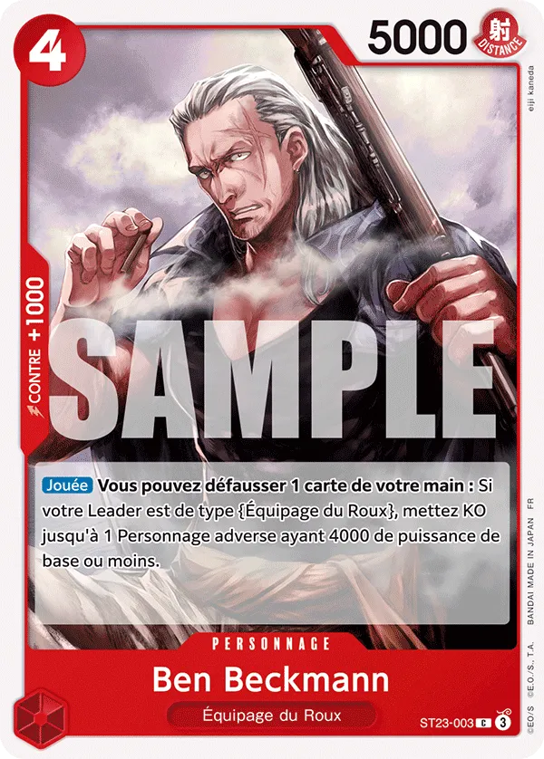 Carte One Piece ST23-003 Ben Beckmann | LorenZone
