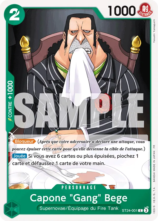 Carte One Piece ST24-001 Capone "Gang" Bege | LorenZone
