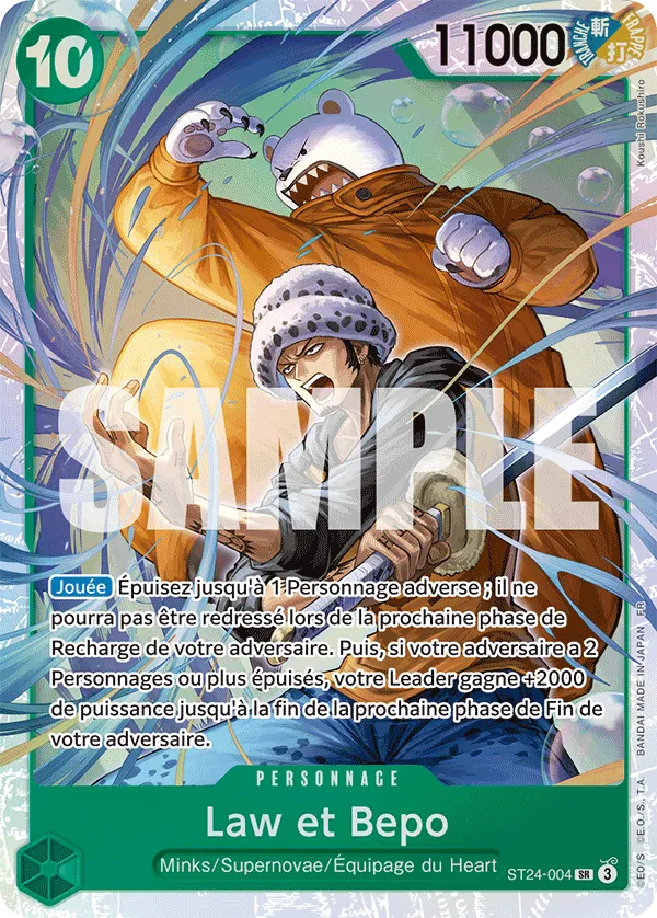 Carte One Piece ST24-004 Law et Bepo | LorenZone