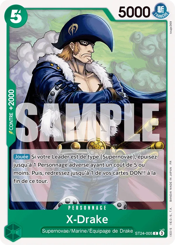 Carte One Piece ST24-005 X-Drake | LorenZone