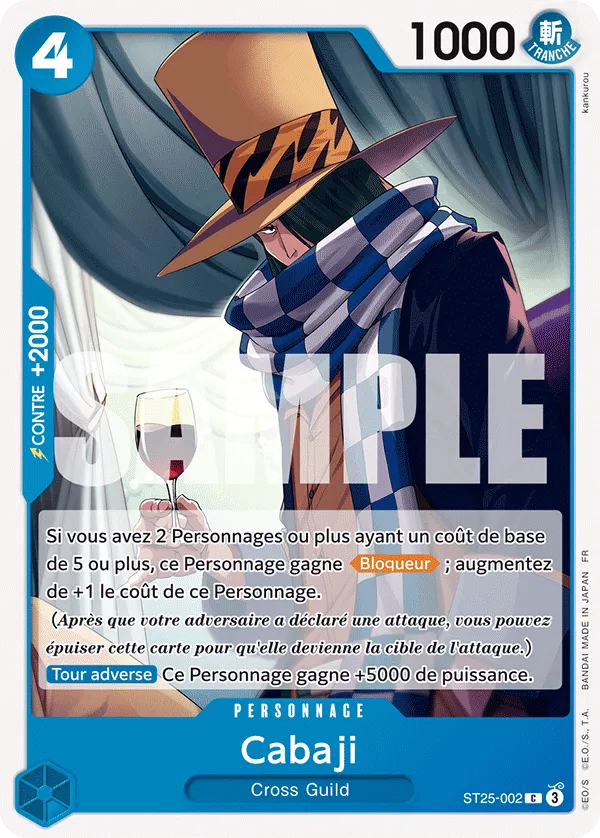 Carte One Piece ST25-002 Cabaji | LorenZone
