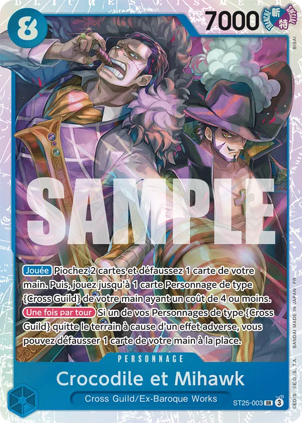 Carte One Piece ST25-003 Crocodile et Mihawk | LorenZone
