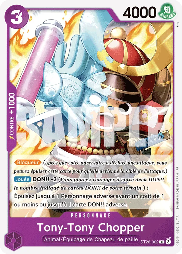 Carte One Piece ST26-002 Tony-Tony Chopper | LorenZone