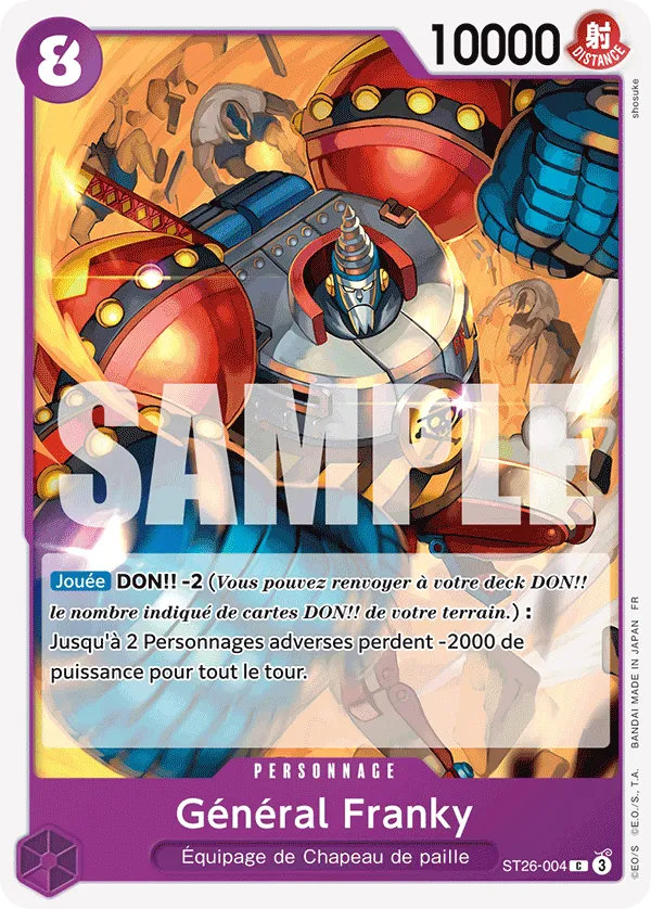 Carte One Piece ST26-004 Général Franky | LorenZone