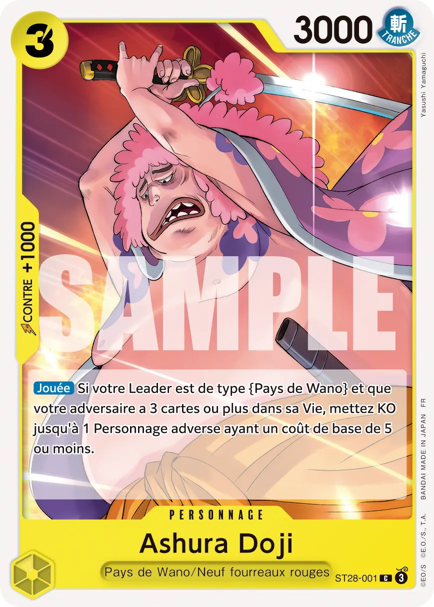 Carte One Piece ST28-001 Ashura Doji | LorenZone