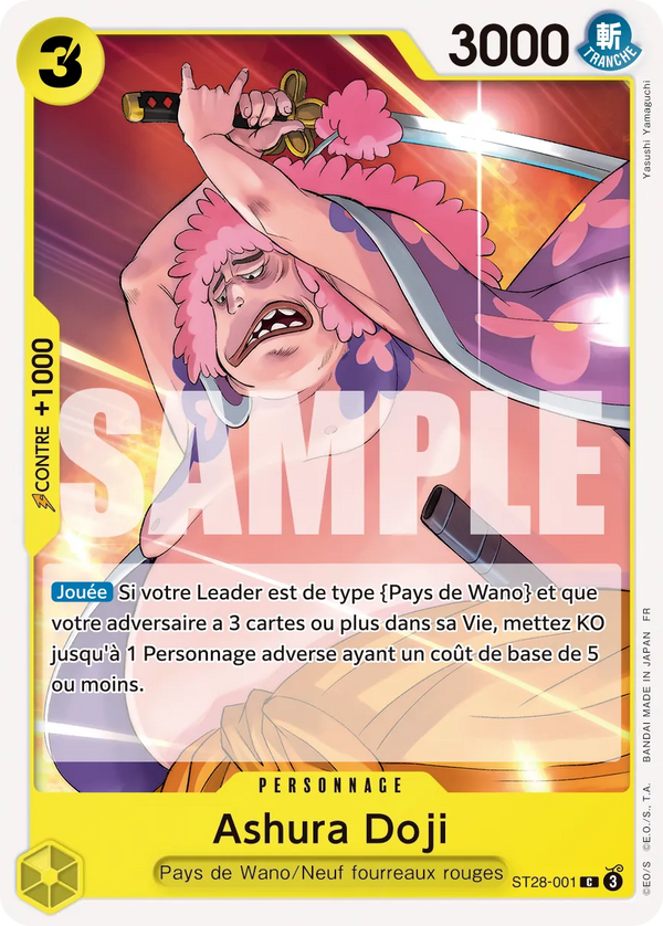 Carte One Piece ST28-001 Ashura Doji | LorenZone