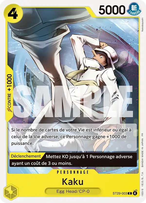 Carte One Piece ST29-003 Kaku V1 | LorenZone