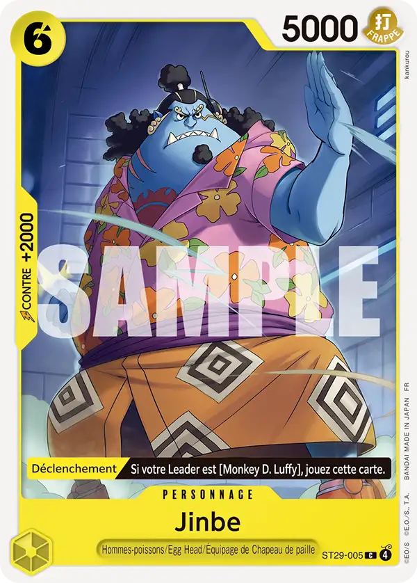 Carte One Piece ST29-005 Jinbe V1 | LorenZone