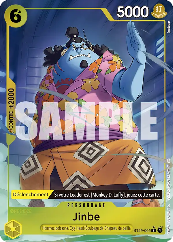 Carte One Piece ST29-005 Jinbe V2 | LorenZone