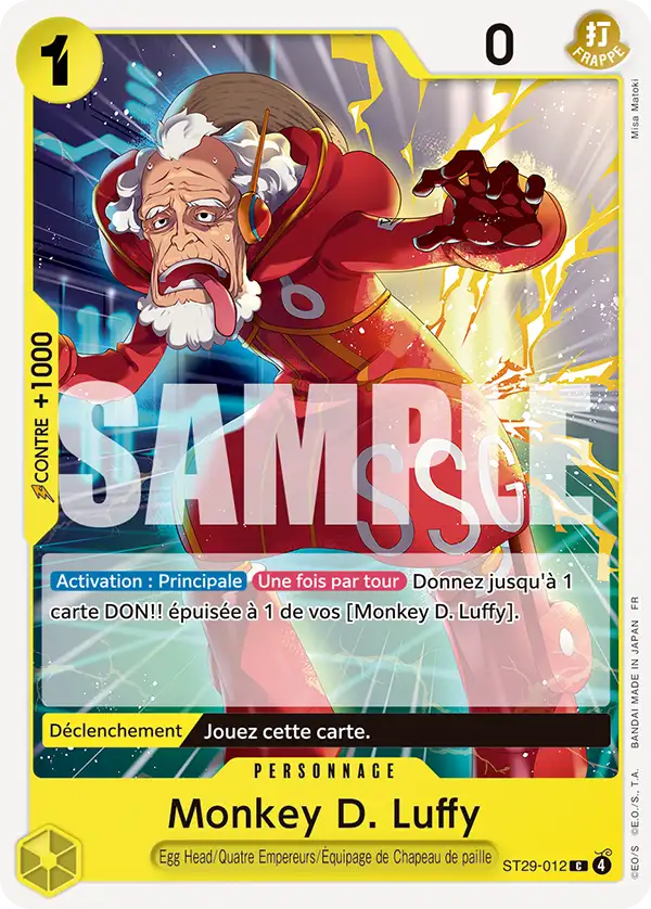 Carte One Piece ST29-012 Monkey D. Luffy V1 | LorenZone