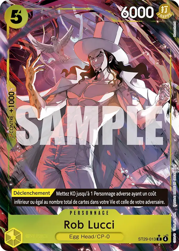 Carte One Piece ST29-013 Rob Lucci V2 | LorenZone