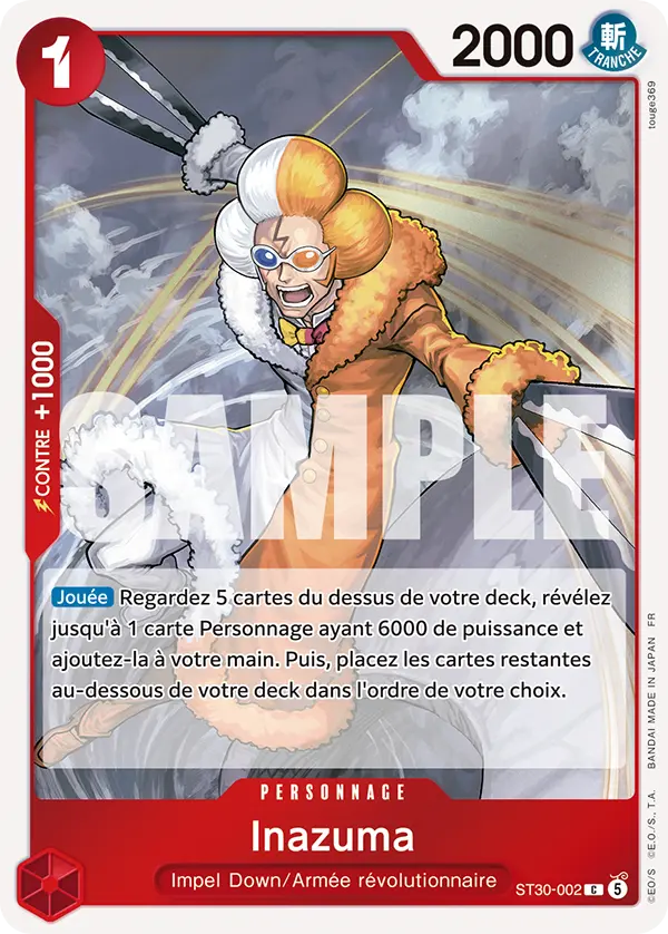 Carte One Piece ST30-002 Inazuma V1 | LorenZone
