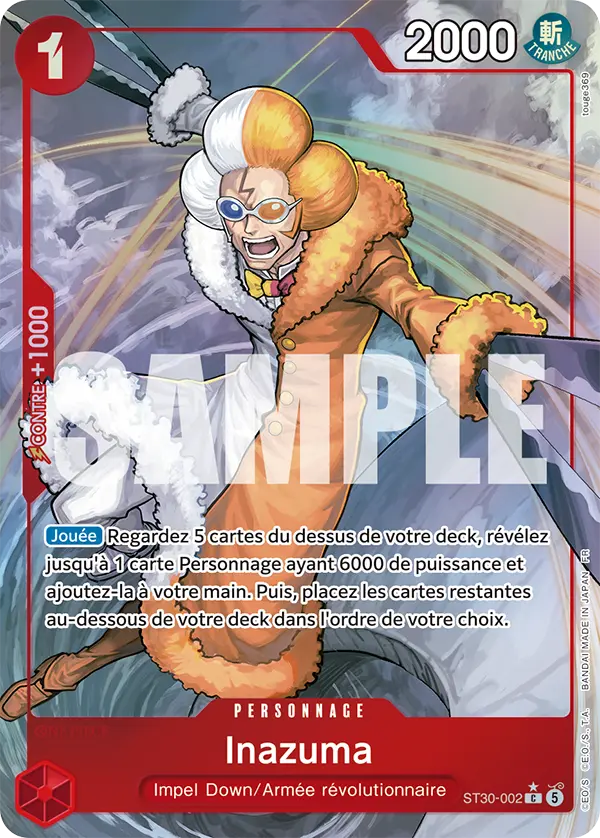 Carte One Piece ST30-002 Inazuma V2 | LorenZone