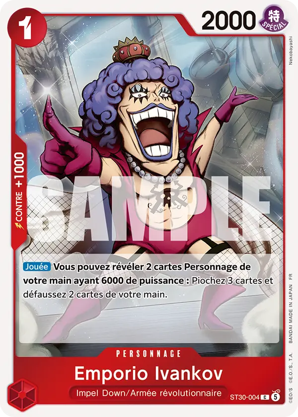 Carte One Piece ST30-004 Emporio Ivankov V1 | LorenZone