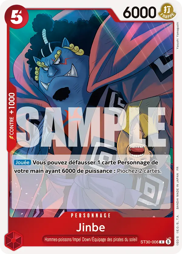 Carte One Piece ST30-006 Jinbe V1 | LorenZone