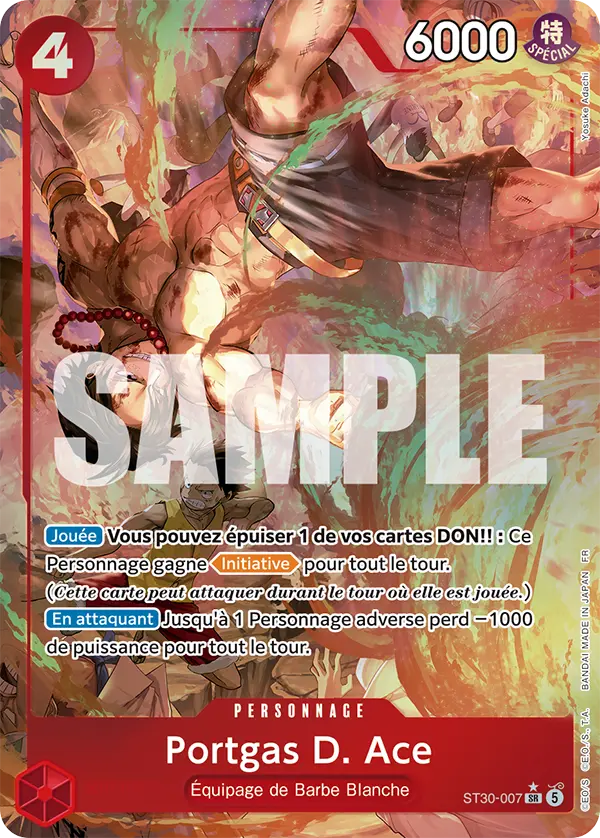 Carte One Piece ST30-007 Portgas D. Ace V2 | LorenZone