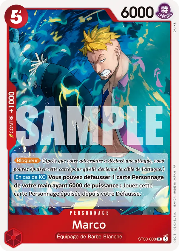 Carte One Piece ST30-008 Marco V1 | LorenZone