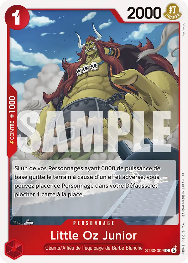 Carte One Piece ST30-009 Little Oz Junior V1 | LorenZone