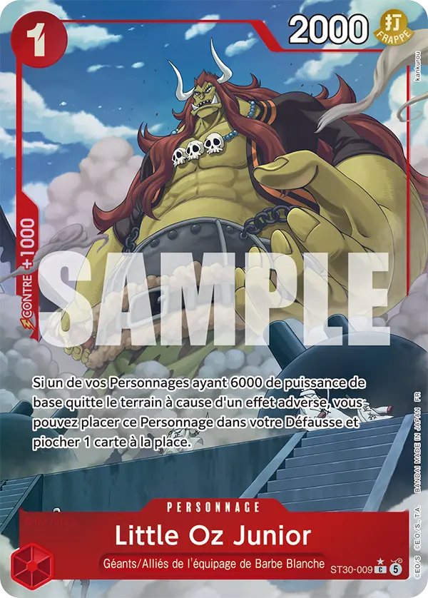 Carte One Piece ST30-009 Little Oz Junior V2 | LorenZone