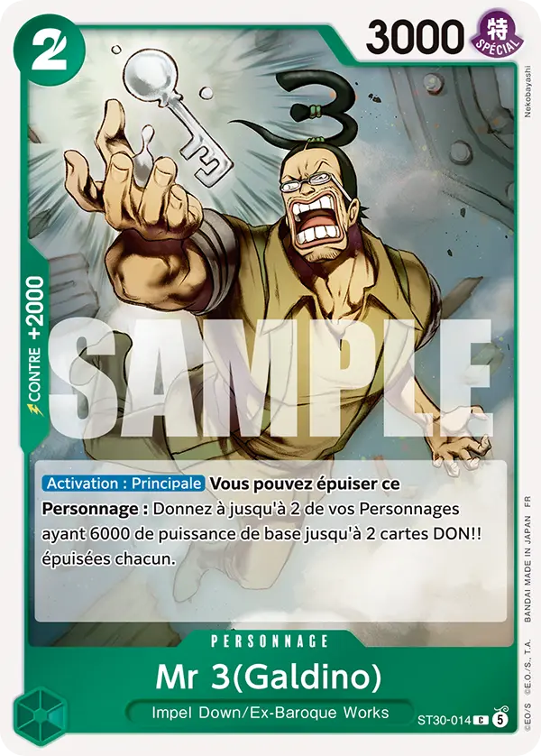 Carte One Piece ST30-014 Mr 3(Galdino) V1 | LorenZone