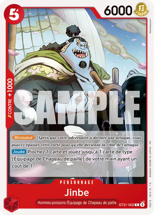 Carte One Piece ST31-002 Jinbe | LorenZone