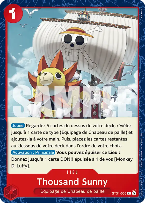 Carte One Piece ST31-005 Thousand Sunny | LorenZone