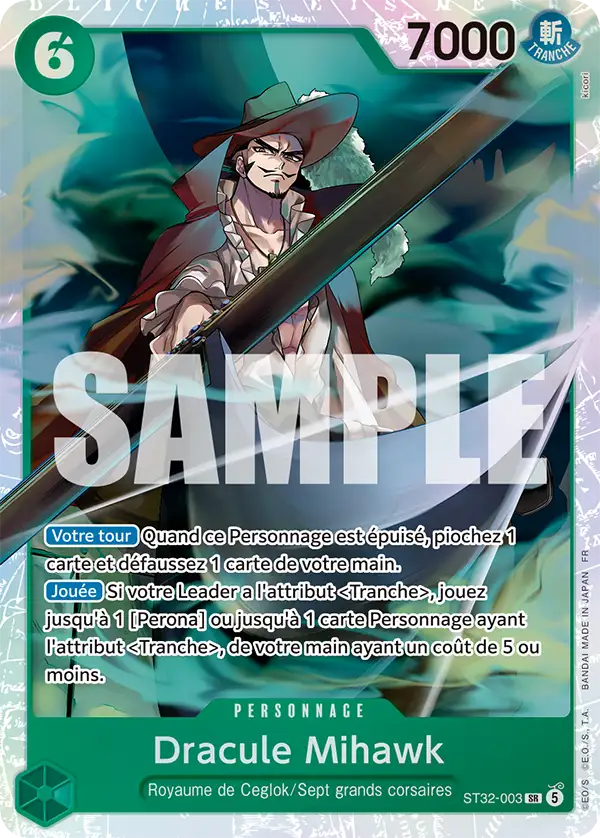 Carte One Piece ST32-003 Dracule Mihawk | LorenZone