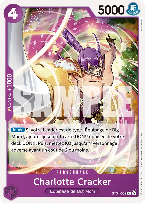 Carte One Piece ST34-002 Charlotte Cracker | LorenZone