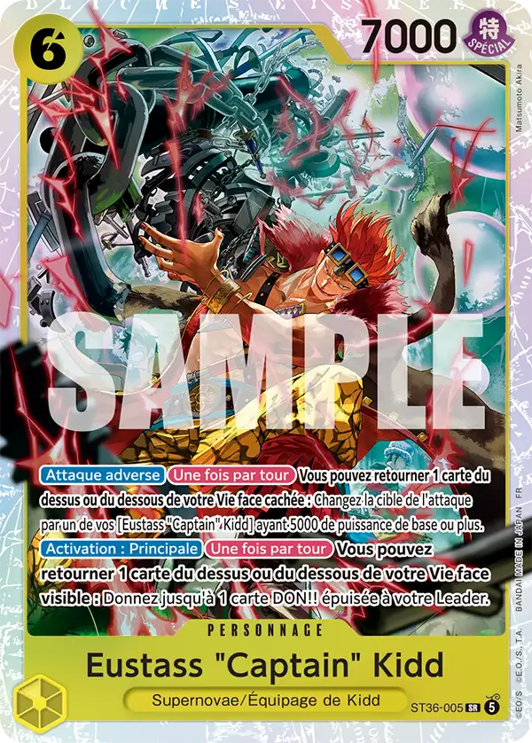Carte One Piece ST36-005 Eustass "Captain" Kidd | LorenZone