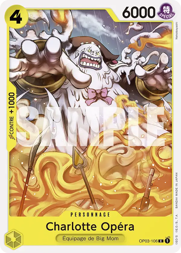 Carte One Piece OP03-106 Charlotte Opéra | LorenZone