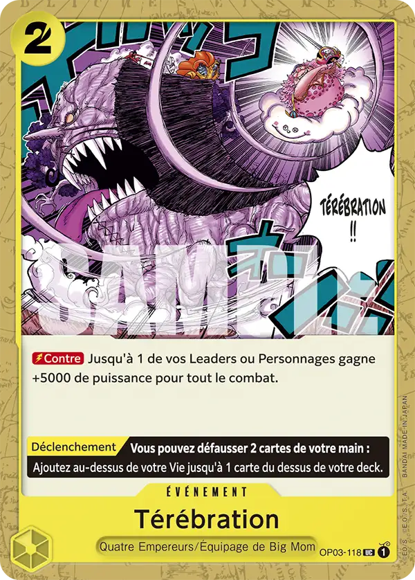 Carte One Piece OP03-118 Térébration | LorenZone