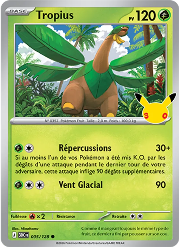 Carte Pokemon 005/128 Tropius | LorenZone