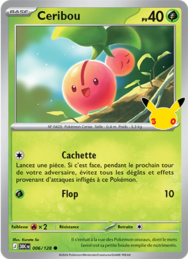 Carte Pokemon 006/128 Ceribou | LorenZone
