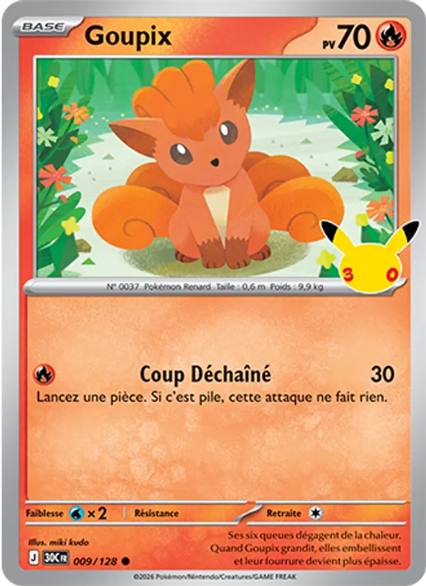 Carte Pokemon 009/128 Goupix | LorenZone