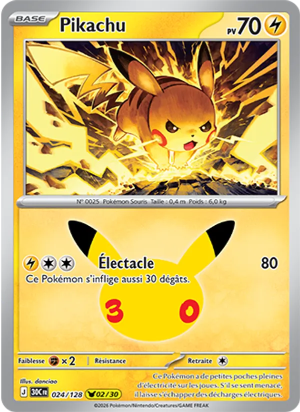 Carte Pokemon 024/128 Pikachu | LorenZone