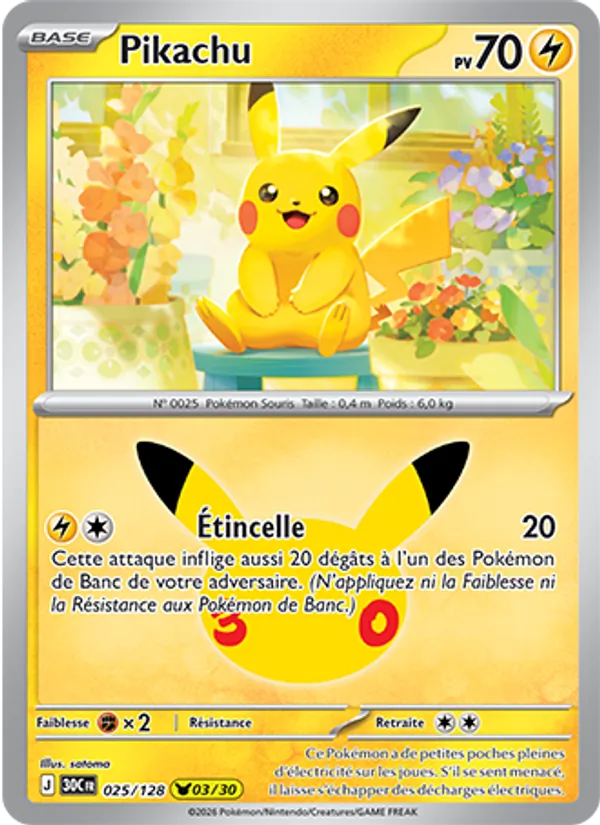Carte Pokemon 025/128 Pikachu | LorenZone