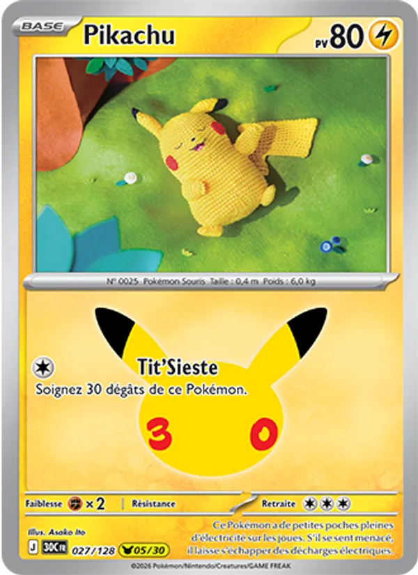 Carte Pokemon 027/128 Pikachu | LorenZone